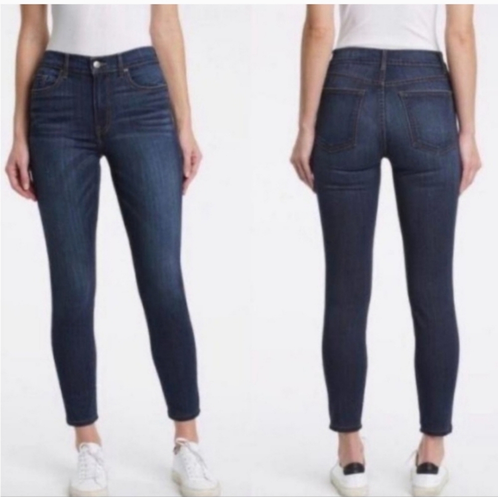 Pistola High Rise Crop Dark Wash Skinny Jeans Size 33 plus size